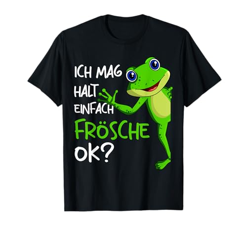 Frosch Ich mag halt Frösche Mädchen Kinder Mädchen T-Shirt von Süße Frosch Liebhaber Geschenke