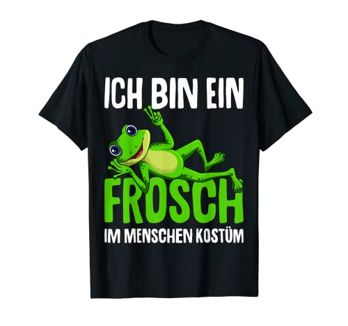 Frosch Kostüm Frösche Damen Kinder Mädchen T-Shirt von Süße Frosch Liebhaber Geschenke