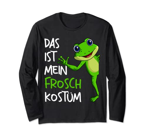 Frosch Kostüm Frösche Kinder Mädchen Jungen Damen Langarmshirt von Süße Frosch Liebhaber Geschenke