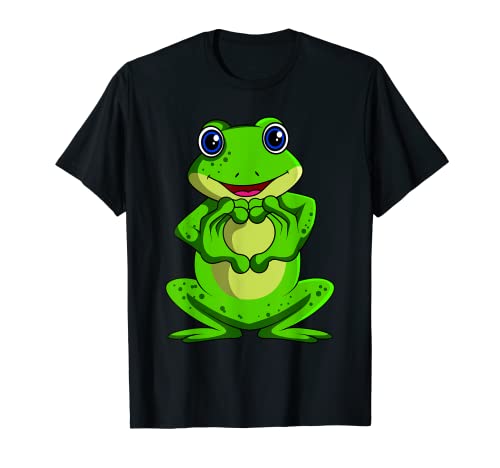 Frosch Liebhaber Frösche Damen Kinder Mädchen T-Shirt von Süße Frosch Liebhaber Geschenke