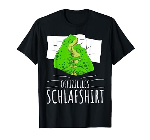 Offizielles Schlafshirt Frosch Frösche Kinder Damen T-Shirt von Süße Frosch Liebhaber Geschenke