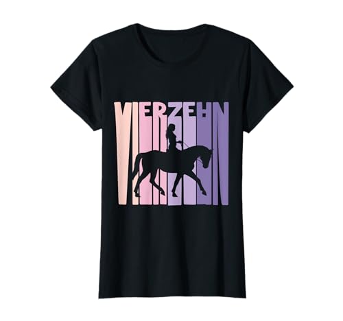 14. Geburtstag Geschenk Reiterin Pferde Fan 14 Jahre Mädchen T-Shirt von Süße Geburtstag Geschenk Reiterin Pferde Liebhaber