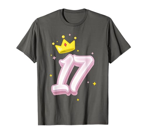 17. Geburtstag Süßes Krone Queen für Mädchen 17 Jahre T-Shirt von Süße Geburtstag Geschenkidee für Mädchen
