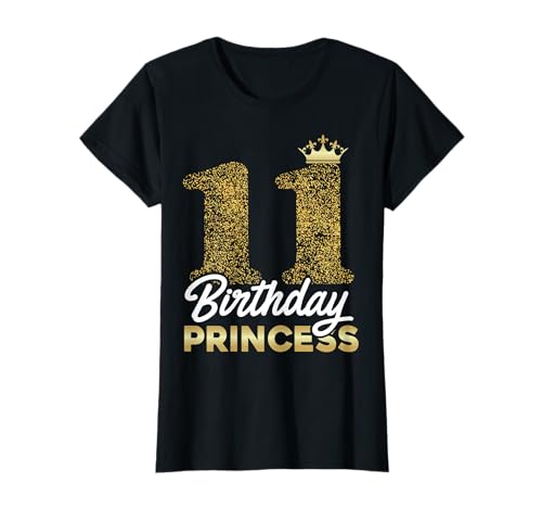 11. Geburtstag Süßes Krone Prinzessin für Mädchen 11 Jahre T-Shirt von Süße Geburtstag Geschenkideen für Mädchen