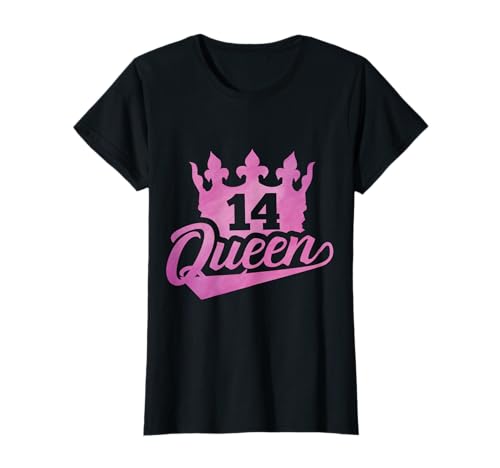 14. Geburtstag Süßes Krone Queen für Mädchen 14 Jahre T-Shirt von Süße Geburtstag Geschenkideen für Mädchen