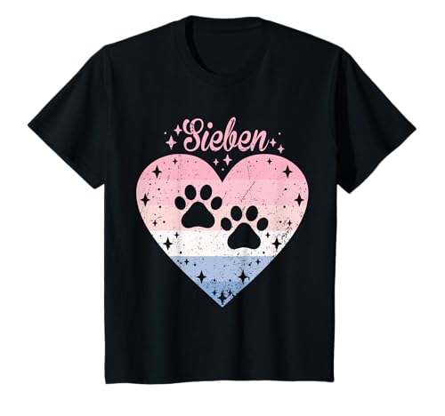 7. Geburtstag Mädchen Süßes Hund Pfote Motiv 7 Jahre T-Shirt 7. Geburtstag Mädchen Süßes Hund Pfote Motiv 7 Jahre T-Shirt von Süße Geburtstag Hund Geschenkidee Mädchen