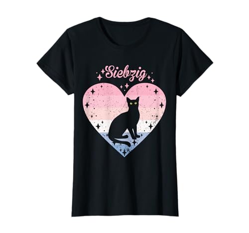 70. Geburtstag Mädchen Süßes Katze Kätzchen Motiv 70 Jahre T-Shirt 70. Geburtstag Mädchen Süßes Katze Kätzchen Motiv 70 Jahre T-Shirt von Süße Geburtstag Katze Geschenkidee Mädchen