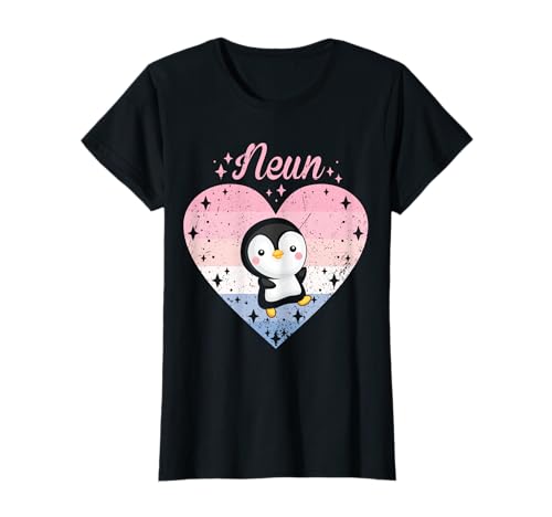 9. Geburtstag Mädchen Süßes Pinguin Herz Motiv 9 Jahre T-Shirt 9. Geburtstag Mädchen Süßes Pinguin Herz Motiv 9 Jahre T-Shirt von Süße Geburtstag Pinguin Geschenkidee Mädchen
