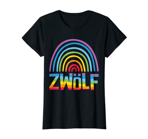 12. Geburtstag süßes Regenbogen Mädchen 12 Jahre alt T-Shirt von Süße Geburtstagsgeschenke für Mädchen Regenbogen