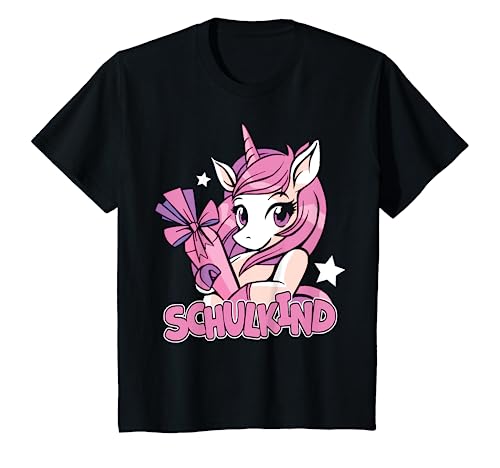 Kinder Schultüte Einhorn Schulkind - Süßes Mädchen Erstklässlerin T-Shirt von Süße Geschenke für Mädchen zur Einschulung