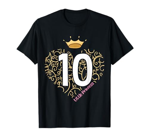 10. Geburtstag Mädchen Prinzessin Schmetterling süß Geschenk T-Shirt von Süße Geschenkidee 10.Geburtstag Mädchen 10 Jahre