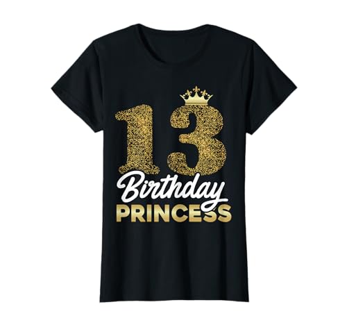 13. Geburtstag Mädchen Geschenk Prinzessin Jahrgang 2012 süß T-Shirt von Süße Geschenkidee 13. Geburtstag Mädchen 13 Jahre