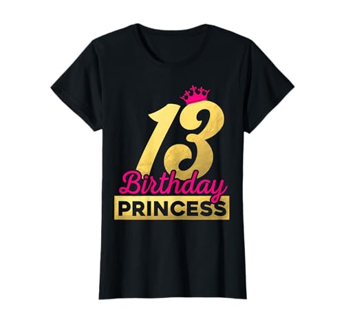 13. Geburtstag Mädchen Geschenk Prinzessin Jahrgang 2012 süß T-Shirt von Süße Geschenkidee 13. Geburtstag Mädchen 13 Jahre