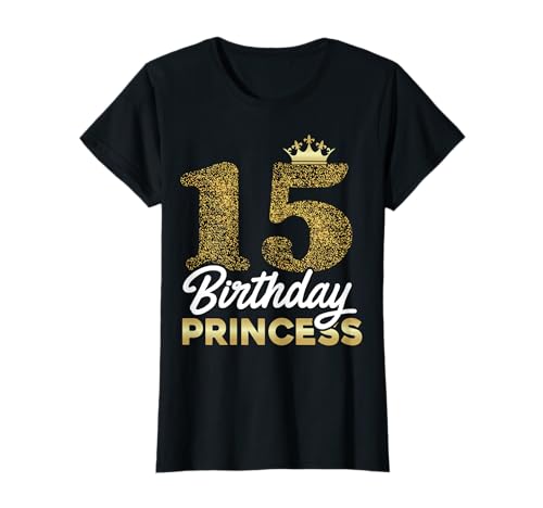 15. Geburtstag Mädchen Geschenk Prinzessin Jahrgang 2010 süß T-Shirt von Süße Geschenkidee 15. Geburtstag Mädchen 15 Jahre