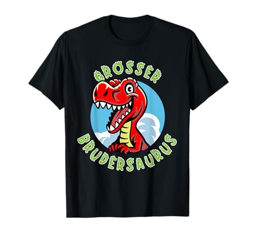 Süßes Grosser Brudersaurus Dino Jungen Geschwister Geschenk T-Shirt von Süße Geschwister Designs für Jungen und Mädchen