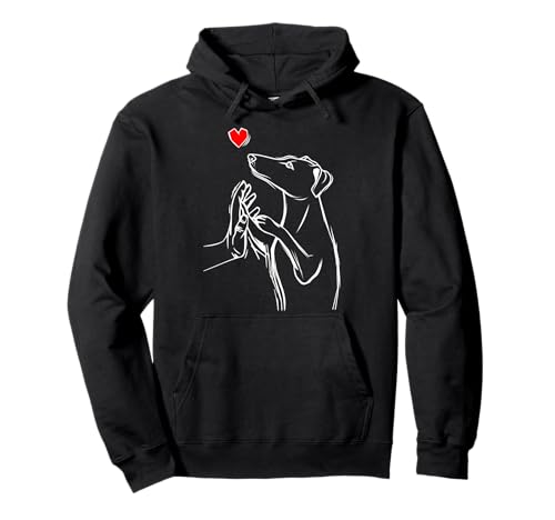 Windhund Greyhound Hunde Frauchen Damen Pullover Hoodie von Süße Greyhound Hund Geschenke