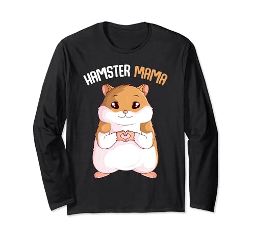 Hamster Mama Damen Mädchen Langarmshirt von Süße Hamster & Haustier Geschenke