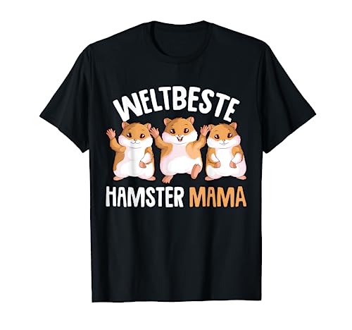 Hamster Mama Goldhamster Damen Mädchen T-Shirt von Süße Hamster & Haustier Geschenke