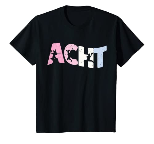 Kinder 8. Geburtstag Mädchen Süßes Handball Spielerin 8 Jahre T-Shirt von Süße Handball Spielen Geburtstag Geschenk Mädchen