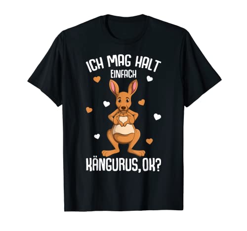 Ich mag halt Kängurus Kinder Damen Känguru T-Shirt Ich mag halt Kängurus Kinder Damen Känguru T-Shirt von Süße Känguru Liebhaber Geschenke
