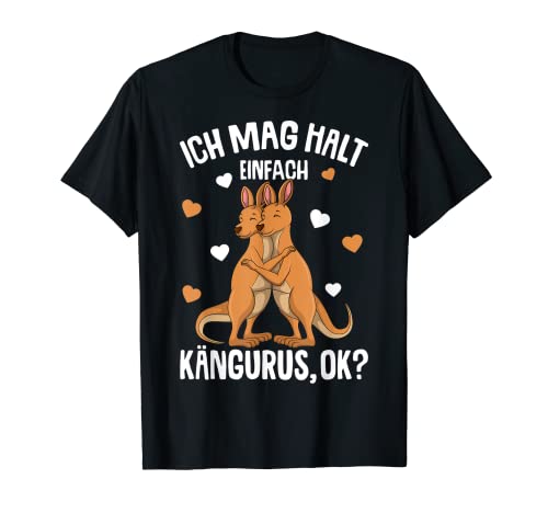 Ich mag halt Kängurus Kinder Mädchen Damen Känguru T-Shirt Ich mag halt Kängurus Kinder Mädchen Damen Känguru T-Shirt von Süße Känguru Liebhaber Geschenke