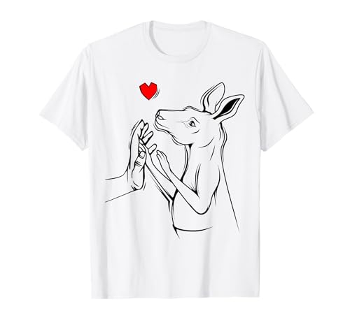 Känguru Mädchen Kinder Damen T-Shirt Känguru Mädchen Kinder Damen T-Shirt von Süße Känguru Liebhaber Geschenke