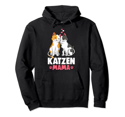 Katzen Mama Katzenmama Katze Damen Pullover Hoodie von Süße Katzen & Haustier Geschenkideen