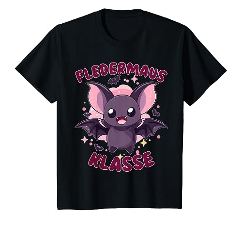 Kinder Süße Fledermaus für Fledermausklasse, Klassentier T-Shirt von Süße Klassenshirts mit Maskottchen, Grundschule