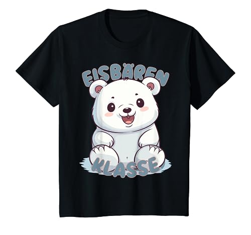 Kinder Süßer Eisbär für Grundschule Eisbärenklasse, Klassentier T-Shirt von Süße Klassenshirts mit Maskottchen, Grundschule