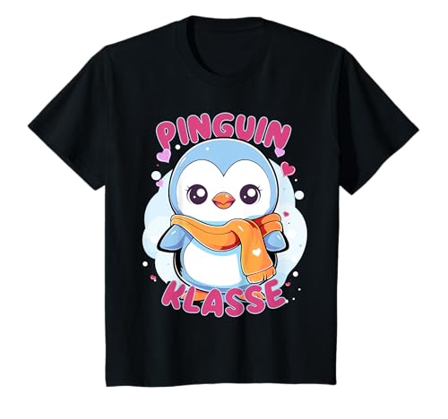 Kinder Süßer Pinguin für Grundschule Pinguinklasse, Klassentier T-Shirt von Süße Klassenshirts mit Maskottchen, Grundschule
