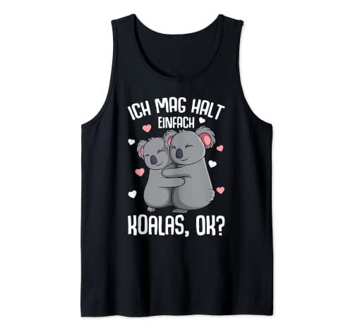 Koala Ich mag halt Koalas Koalabär Kinder Mädchen Damen Tank Top von Süße Koala Liebhaber Geschenke