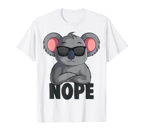 Koala Nope Koalabär Kinder Mädchen Damen T-Shirt Koala Nope Koalabär Kinder Mädchen Damen T-Shirt von Süße Koala Liebhaber Geschenke