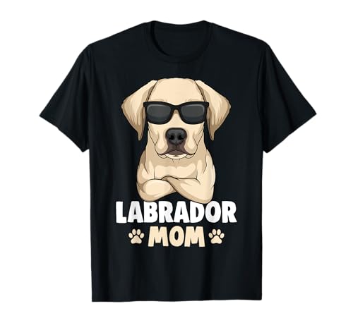 Labrador Hunde Mama Lab Mom Frauchen Frauen T-Shirt von Süße Labrador Geschenke