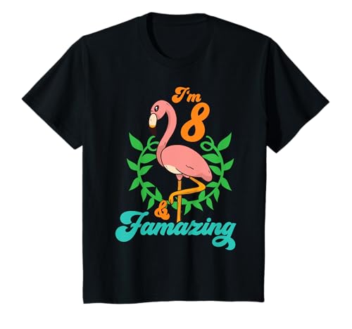 Kinder Geschenk zum 8. Geburtstag Mädchen süßes Flamazing Flamingo T-Shirt Kinder Geschenk zum 8. Geburtstag Mädchen süßes Flamazing Flamingo T-Shirt von Süße Mädchen Geschenkideen zum 8. Geburtstag