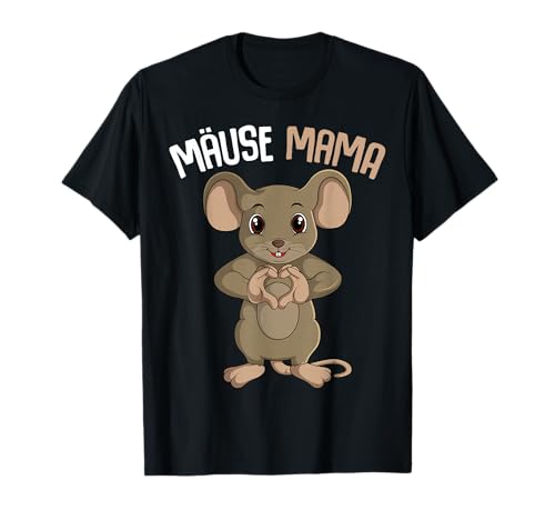 Mäuse Mama Maus Damen Kinder Mädchen T-Shirt Mäuse Mama Maus Damen Kinder Mädchen T-Shirt von Süße Maus & Haustier Geschenke
