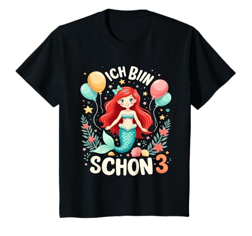 Kinder Ich bin schon 3 Meerjungfrau Geburtstag Mädchen T-Shirt Kinder Ich bin schon 3 Meerjungfrau Geburtstag Mädchen T-Shirt von Süße Meerjungfrau Geburtstag Kinder Geschenke