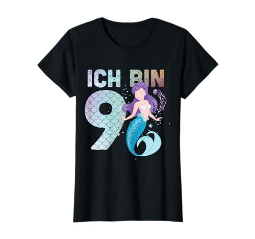 9. Geburtstag Meerjungfrau Nixe Mädchen süßes 9 Jahre alt T-Shirt von Süße Meerjungfrau Geburtstag Mädchen Geschenkideen