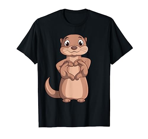 Otter Liebhaber Seeotter Kinder Damen Mädchen T-Shirt von Süße Otter Designs & Geschenkideen