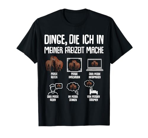 Pferd Reiten Mädchen Damen Kinder Pferde T-Shirt von Süße Pferdesport & Pferdeliebhaber Geschenke