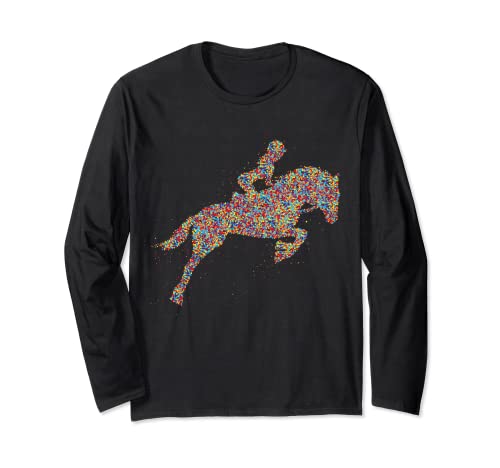 Pferde Mädchen Frauen Reiterin Pferd Langarmshirt von Süße Pferdesport & Pferdeliebhaber Geschenke