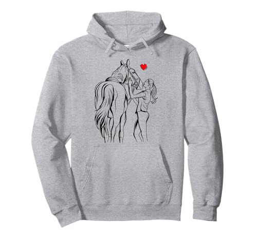 Pferde Mädchen Liebe Reiterin Pferd Liebhaber Pullover Hoodie von Süße Pferdesport & Pferdeliebhaber Geschenke