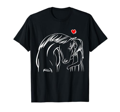 Pferde Mädchen Liebe Reiterin Pferd Liebhaberin T-Shirt von Süße Pferdesport & Pferdeliebhaber Geschenke