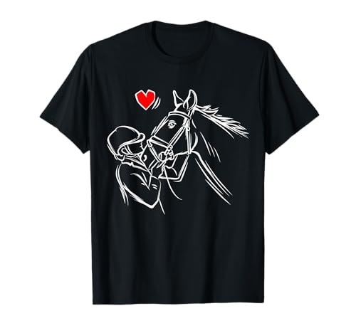Pferde Mädchen Reiterin Reiten Damen Pferd T-Shirt von Süße Pferdesport & Pferdeliebhaber Geschenke