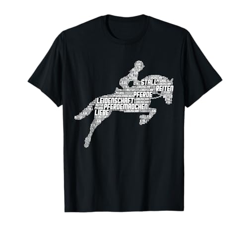 Pferde Mädchen Reiterin Reiten Pferd T-Shirt von Süße Pferdesport & Pferdeliebhaber Geschenke