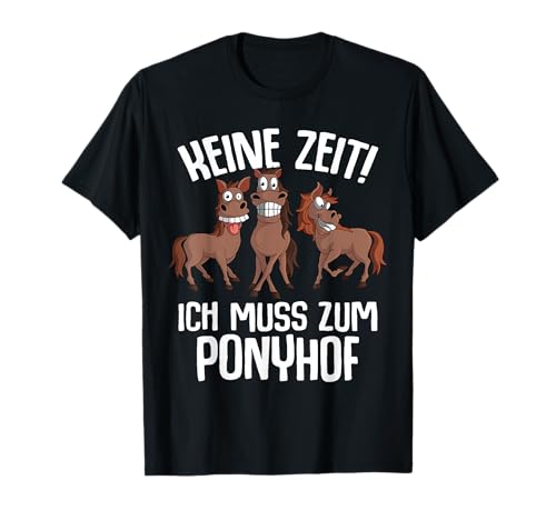 Pferde Ponyhof Mädchen Reiten Reiterin Pferd T-Shirt von Süße Pferdesport & Pferdeliebhaber Geschenke