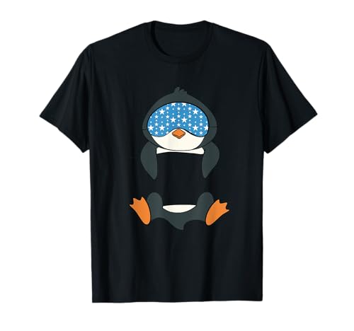 Süße Pinguin Geschenke Für Männer Und Jungen Pinguin Schlafshirt Offizielles Pinguin Schlafshirt T-Shirt Schwarz Klein Unisex Klassisch Schlafwear-T-Shirts von Süße Pinguin Geschenke Für Männer Und Jungen