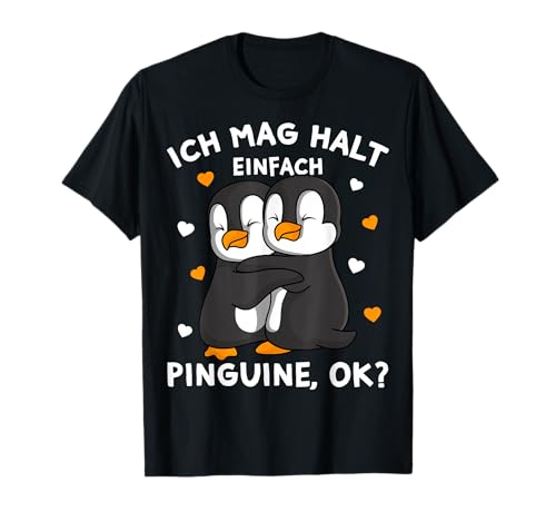 Ich mag halt Pinguine Kinder Mädchen Damen Penguin T-Shirt Ich mag halt Pinguine Kinder Mädchen Damen Penguin T-Shirt von Süße Pinguin Liebhaber Geschenke