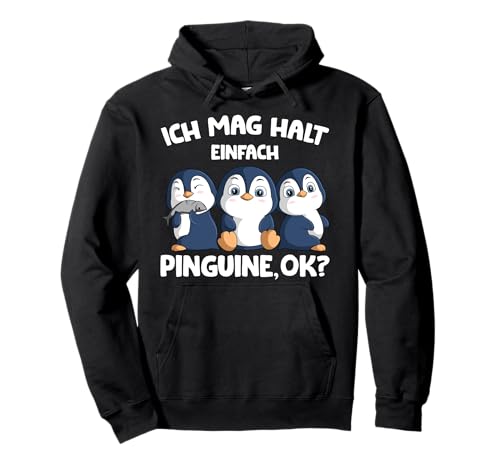 Ich mag halt Pinguine Mädchen Kinder Damen Penguin Pullover Hoodie von Süße Pinguin Liebhaber Geschenke