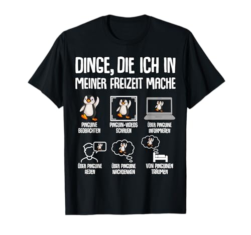 Pinguin Kinder Damen Mädchen Jungen Penguin T-Shirt von Süße Pinguin Liebhaber Geschenke