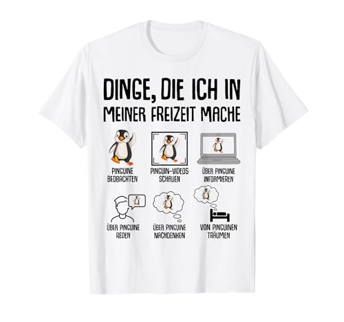 Pinguin Kinder Damen Mädchen Jungen Penguin T-Shirt von Süße Pinguin Liebhaber Geschenke